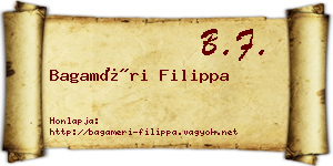 Bagaméri Filippa névjegykártya